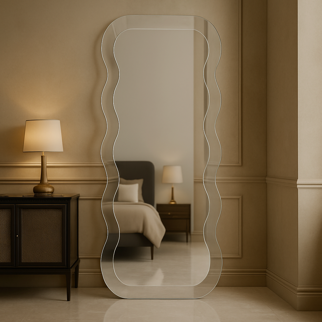 Fluid Contour Floor Mirror