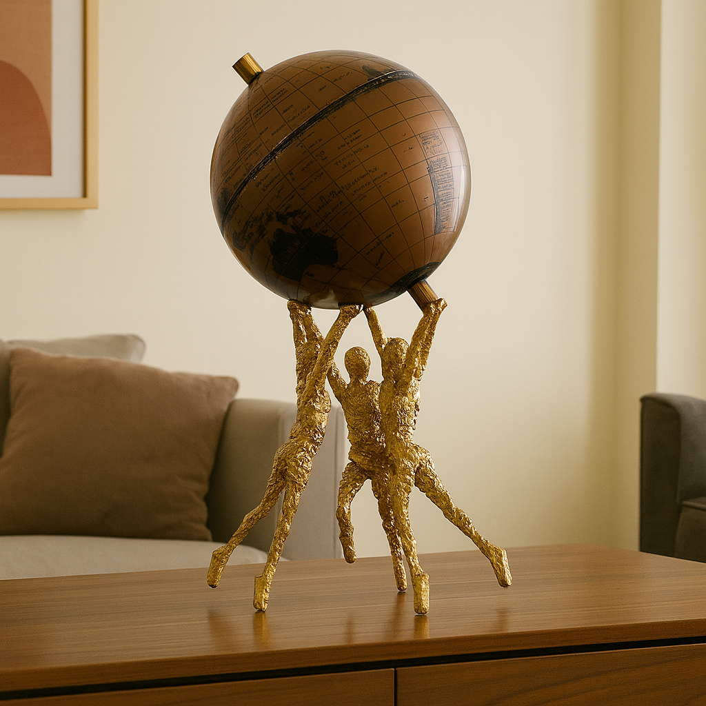 Art Deco Lumina Globe Sculpture