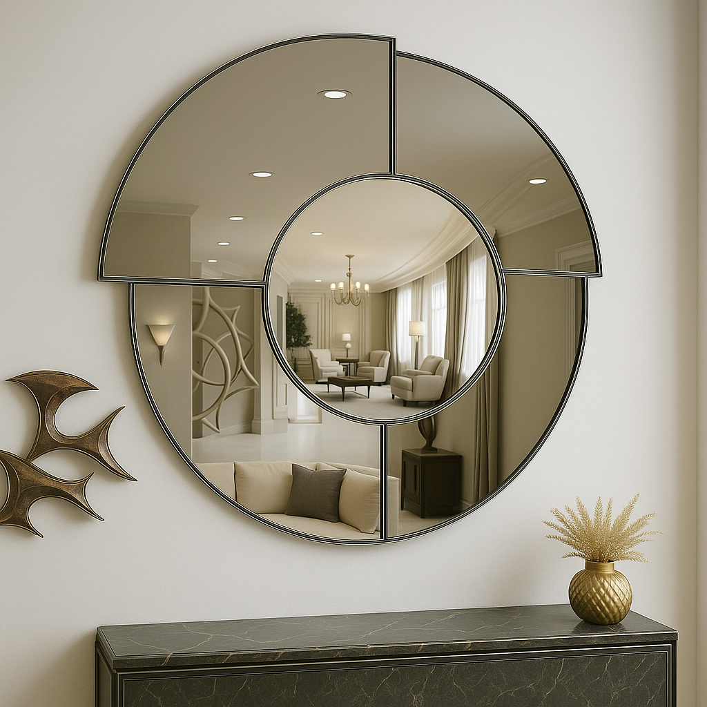 Geometric Dial Mirror