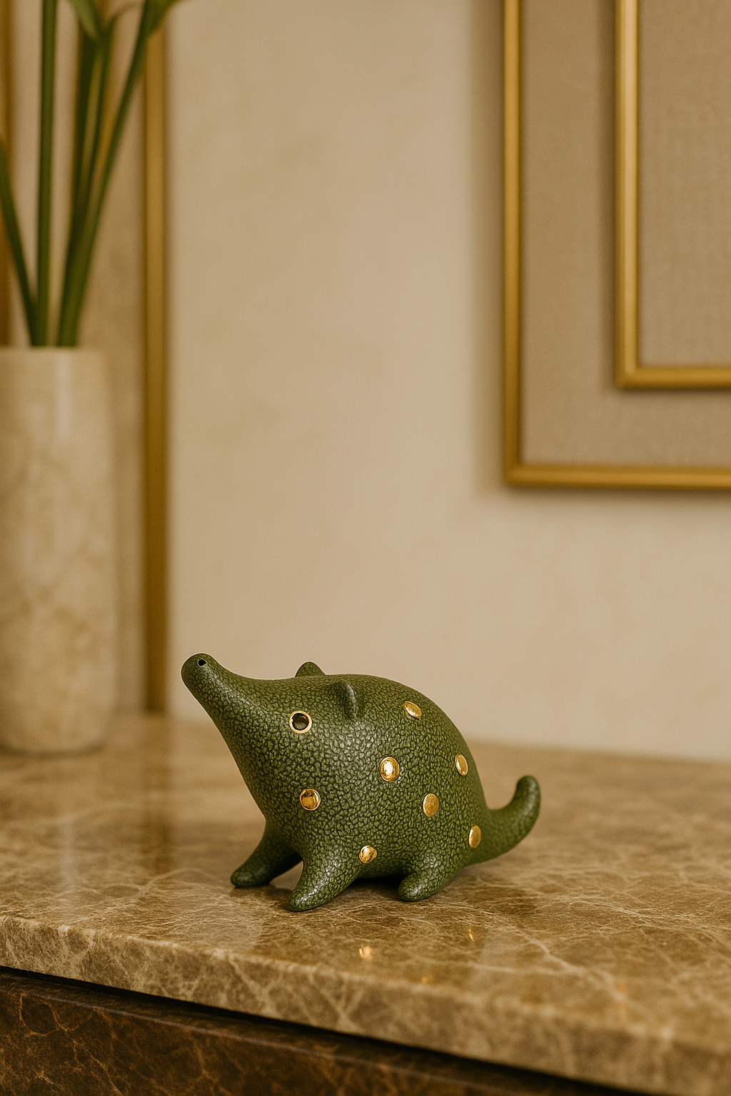 Veridian - Green Creature Sculpture