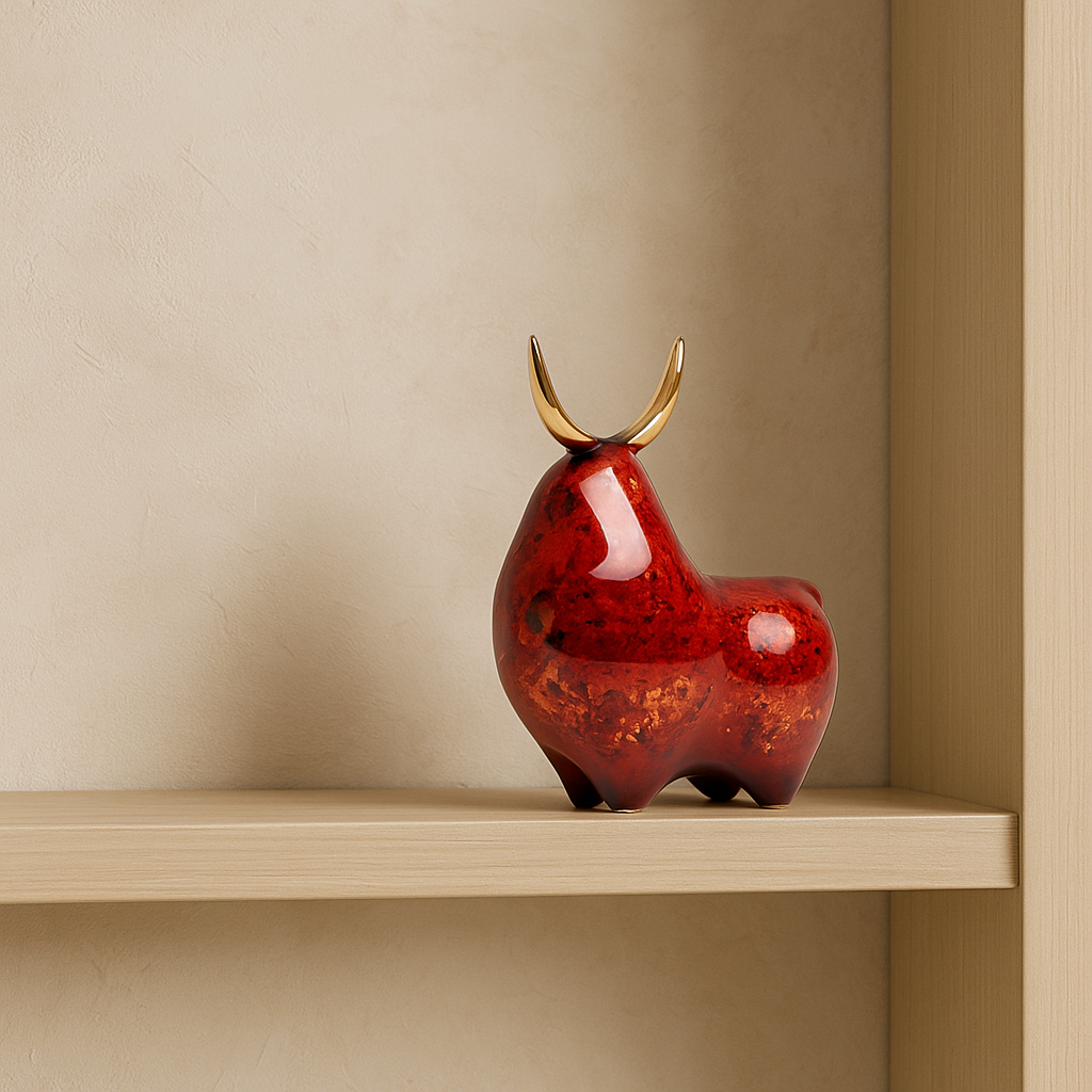 Crimson - Red Bull Sculpture