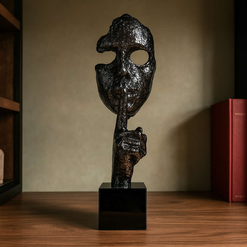 Black Silver Silence Mask