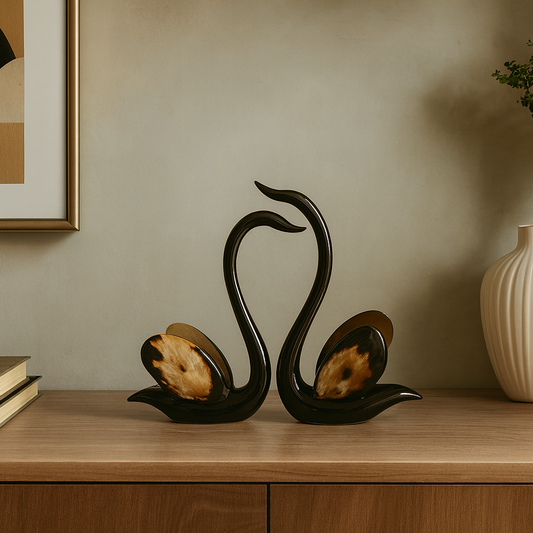 Obsidian Pearl Swans
