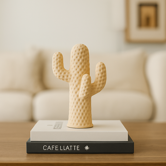Textured Desert Cactus Sculpture