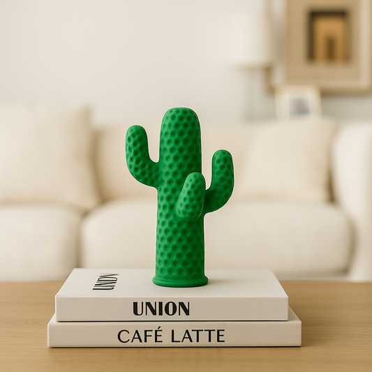 Textured Desert Cactus Sculpture