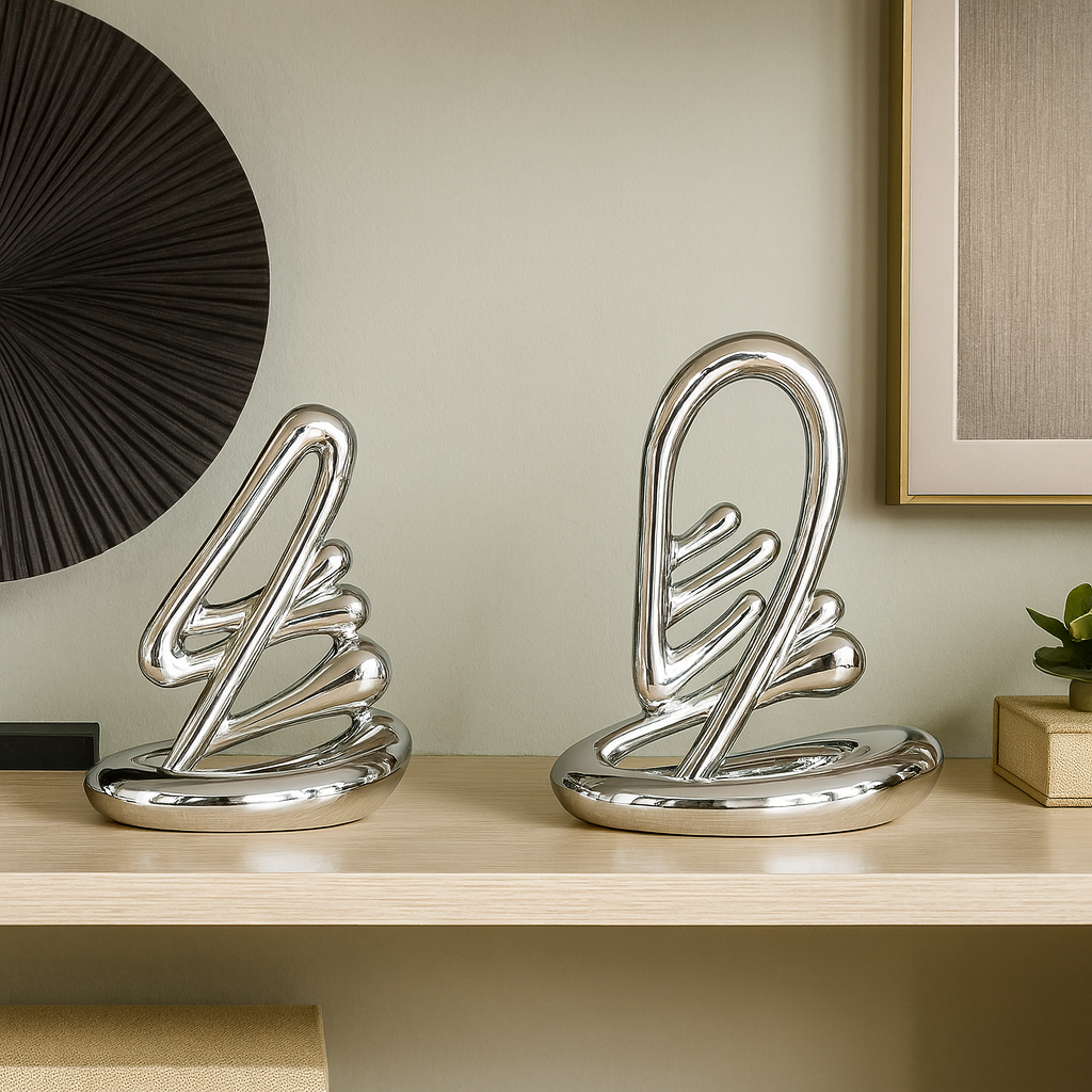 Silver Flow Sculptures