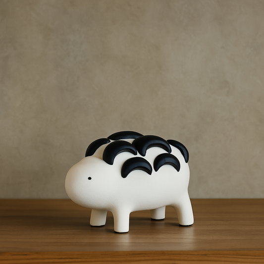 Segment - White Creature Sculpture