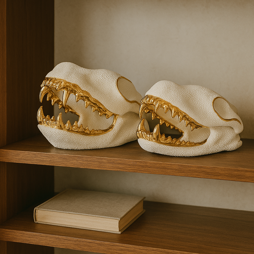 Relic - White Skull Sculptures