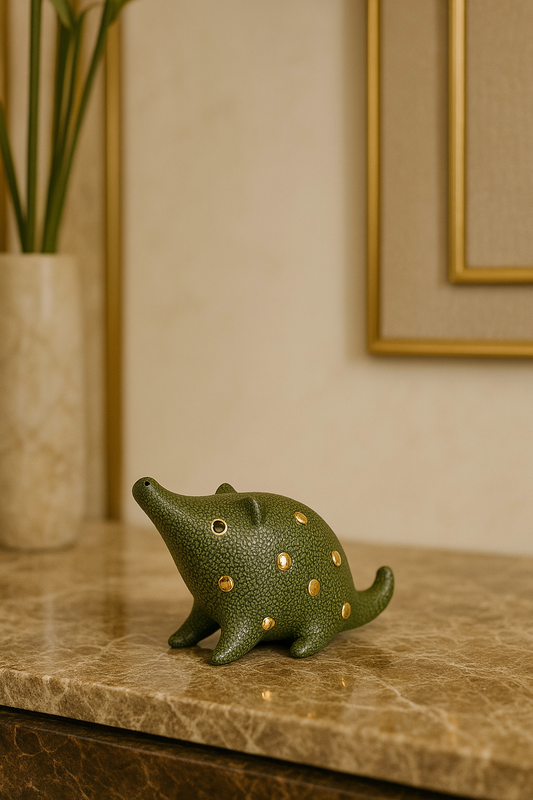 Veridian - Green Creature Sculpture