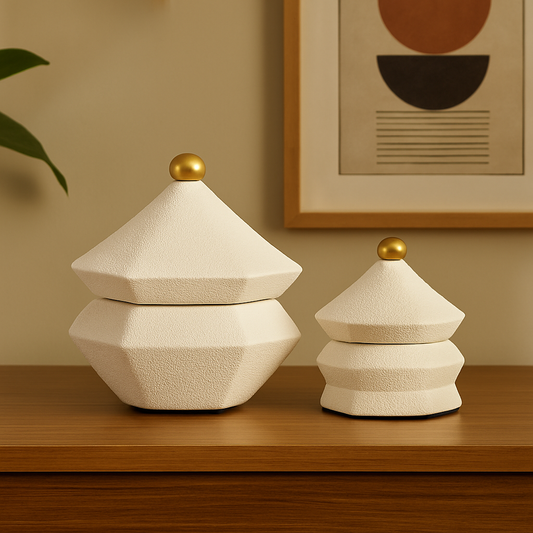 Geometric Finial Decor Boxes