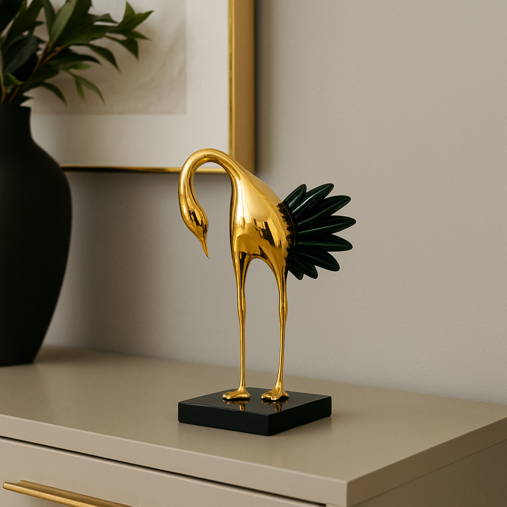 Aurelian - Golden Crane Sculptures