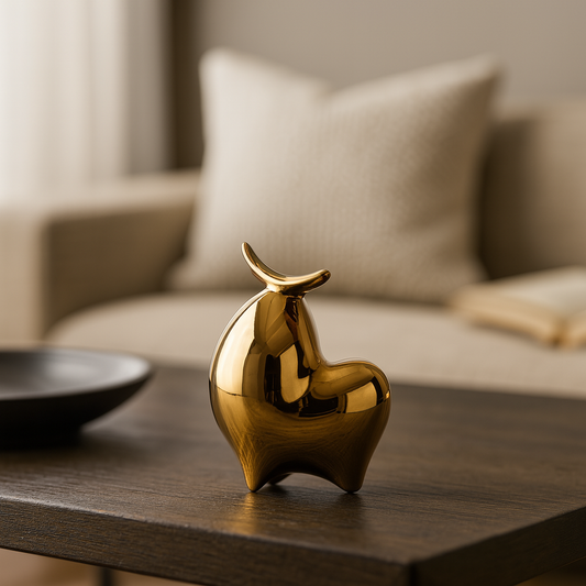 Taurus - Golden Bull Sculptures (SET)