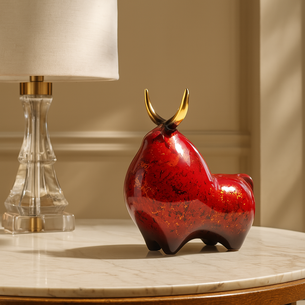 Crimson - Red Bull Sculpture