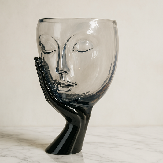 Visage - Glass Face Sculpture