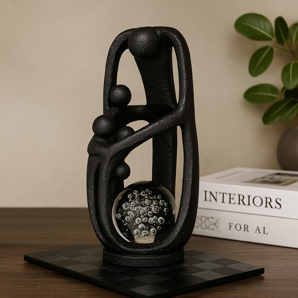 Embracing Family Sculpture
