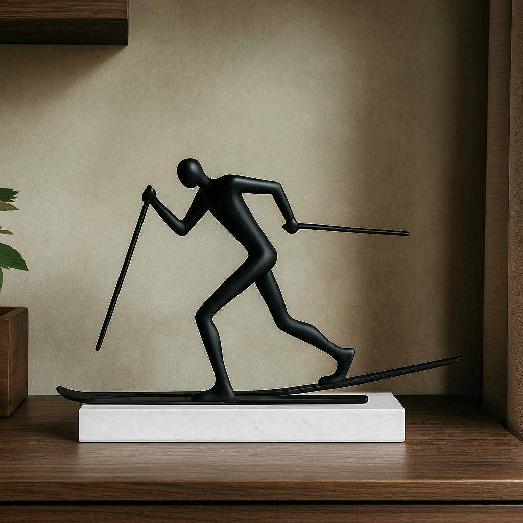Black Ski Runner