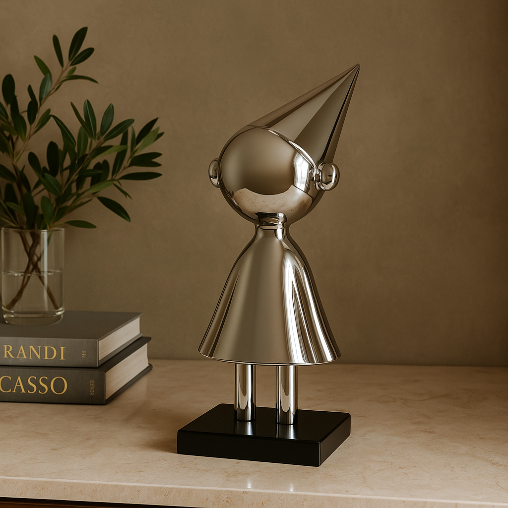 Silver Hooded Figure