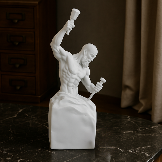 White Self-Carved Muse