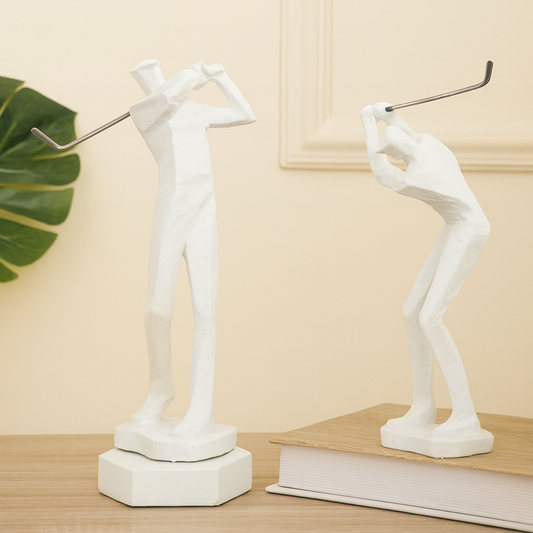 Abstract Golf Swing Duo