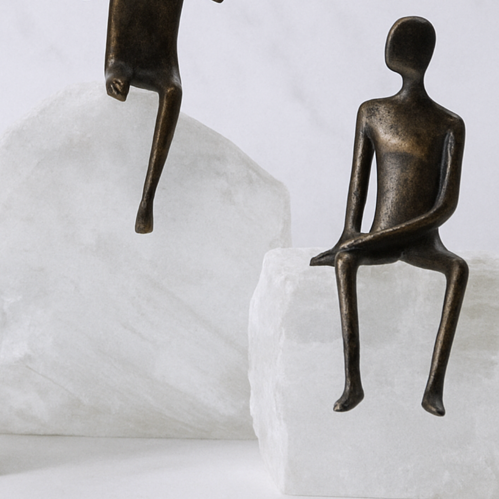 Contemplative Crystal Figures
