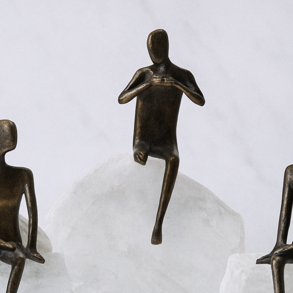 Contemplative Crystal Figures