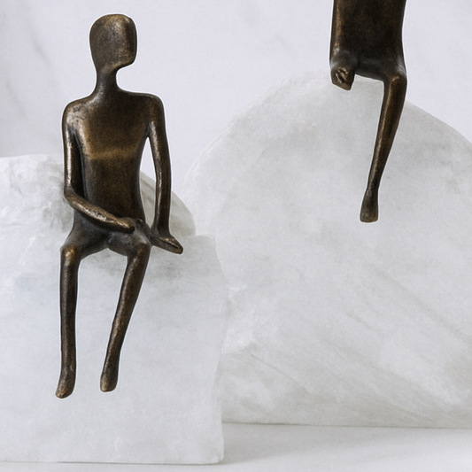 Contemplative Crystal Figures