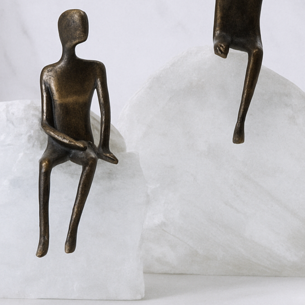 Contemplative Crystal Figures
