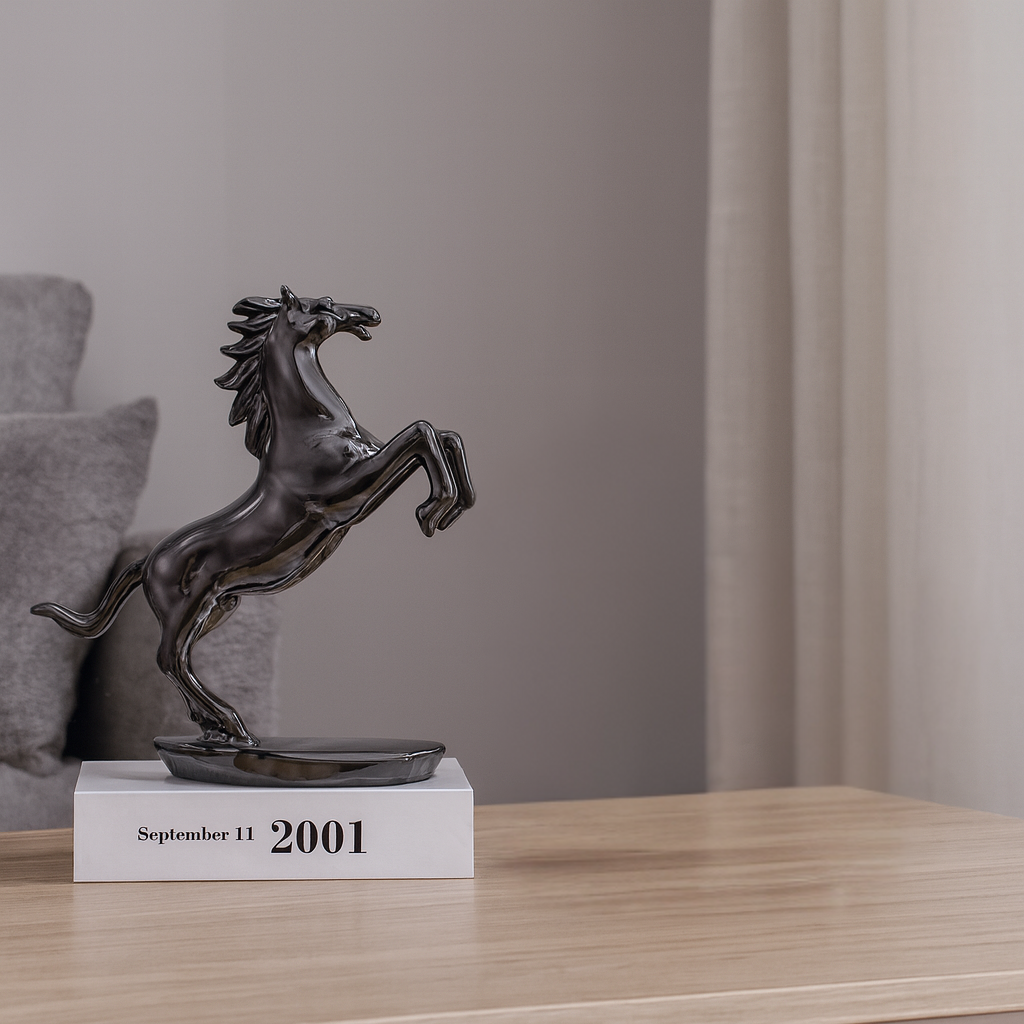 Stallion - Black Horse Sculpture