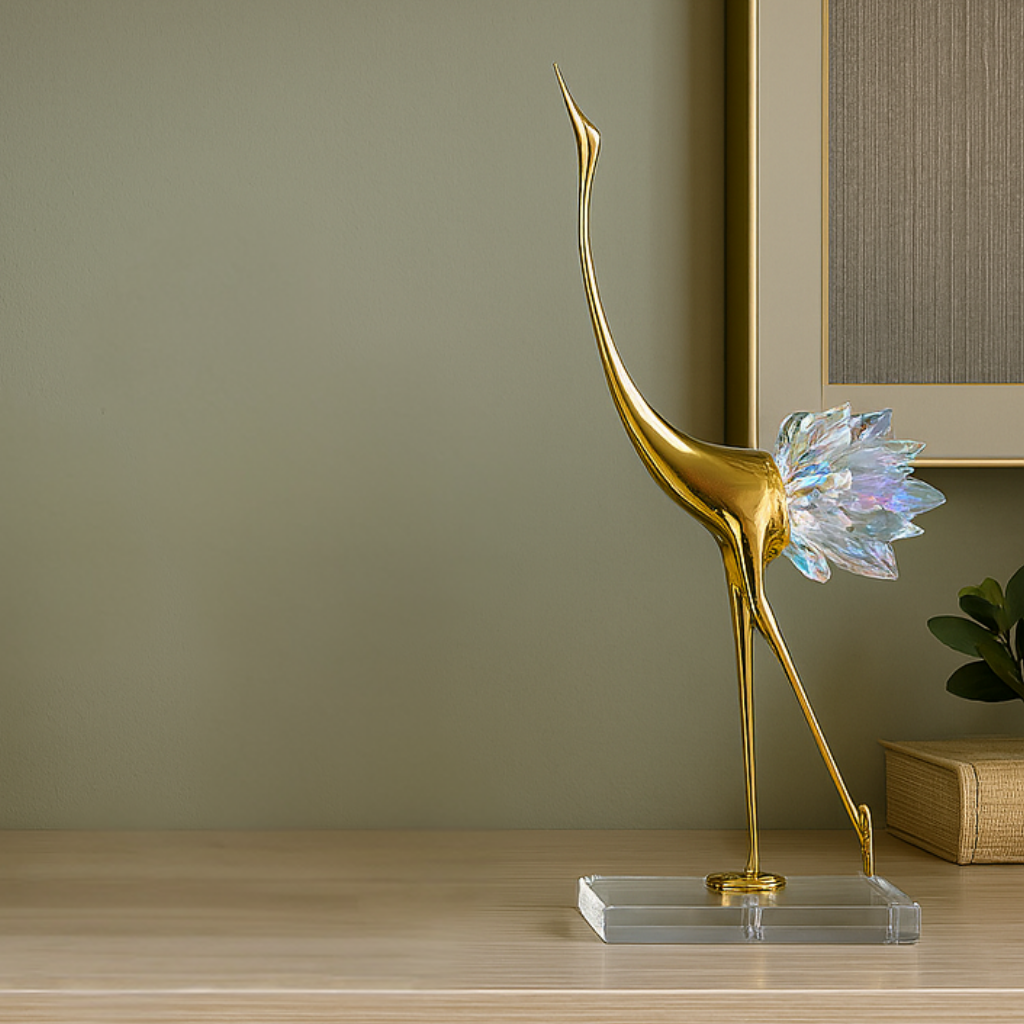 Golden Crystal Birds