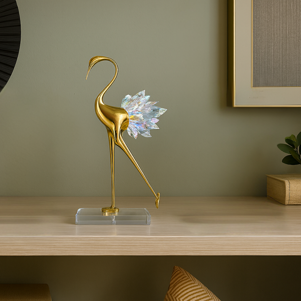 Golden Crystal Birds