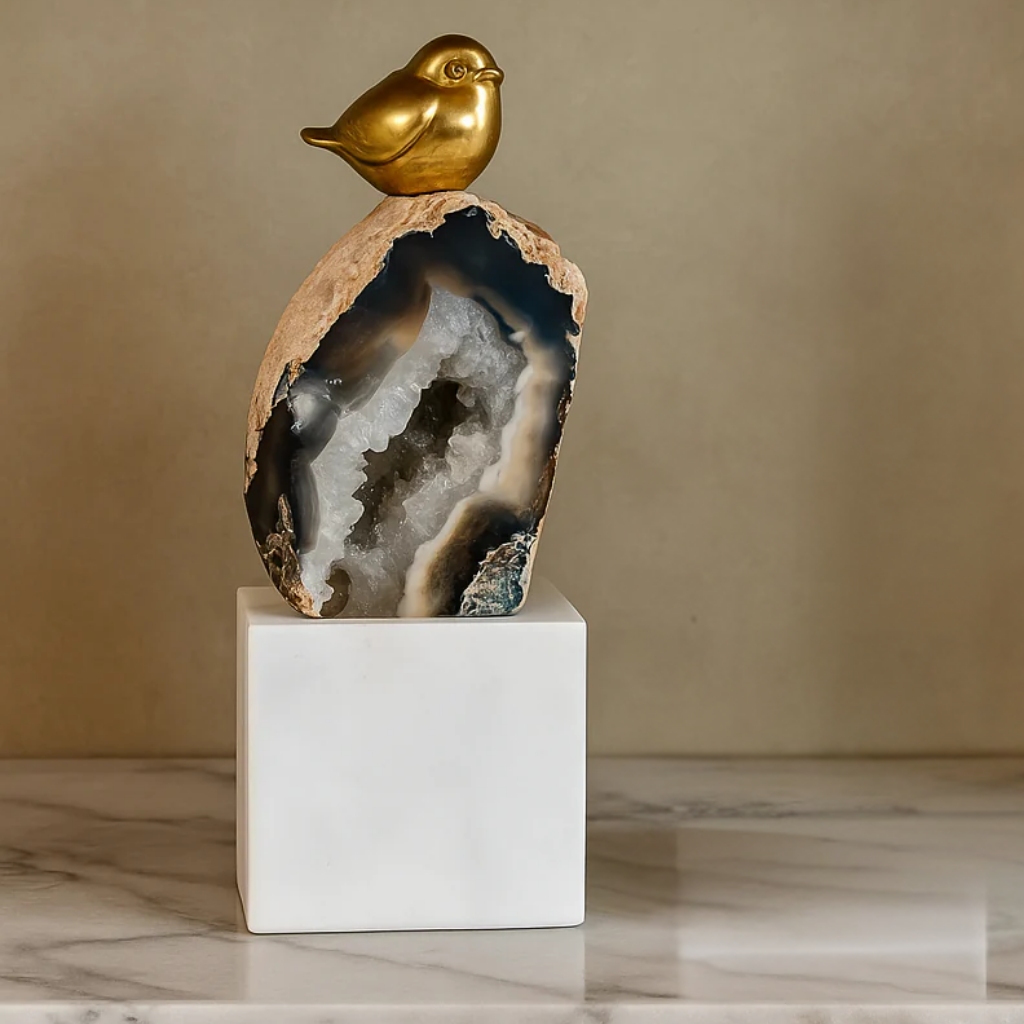 Geode Bird Perch Duo