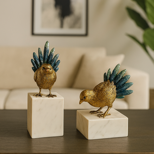 Aureus - Golden Crane Sculptures: