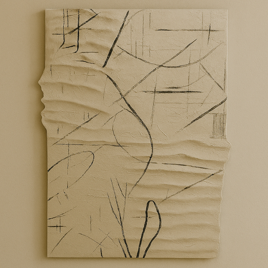 Wavy Line Abstract Art
