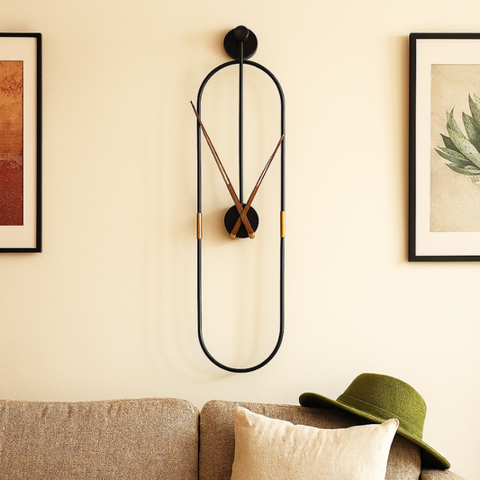 Linear Eclipse Wall Clock