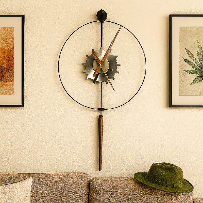 Cogwheel Swing Pendulum Clock