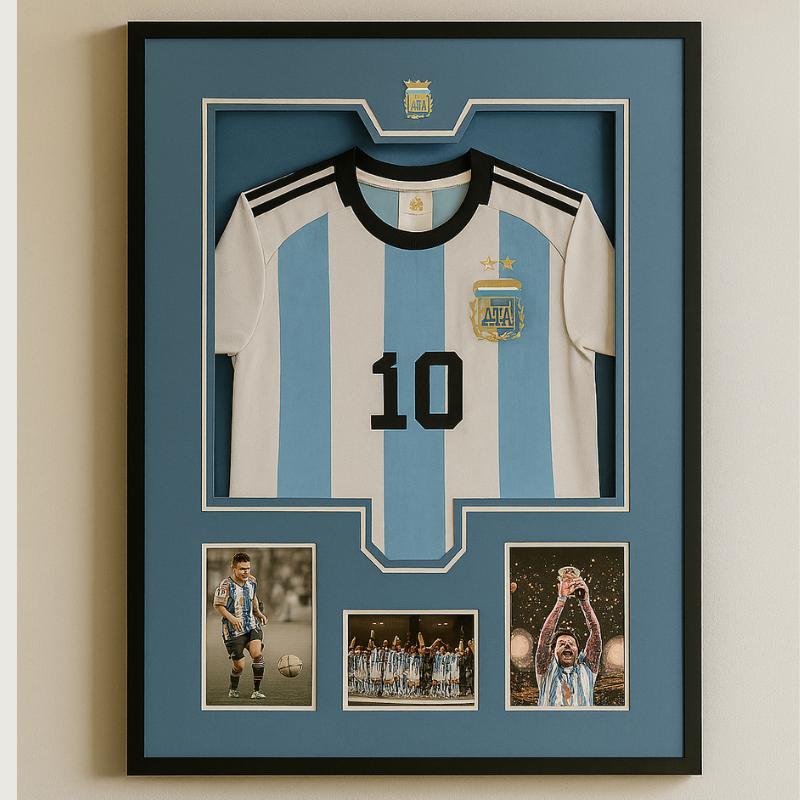 Framed Soccer Jersey Duo