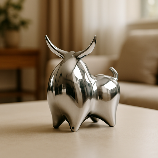 Argent - Silver Bull Sculptures